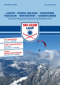 Cover_Heft_SCLauf_Herbst_2026-27 Titel Ski-Club Heft, Ausgabe Winterhalbjahr 2026/27